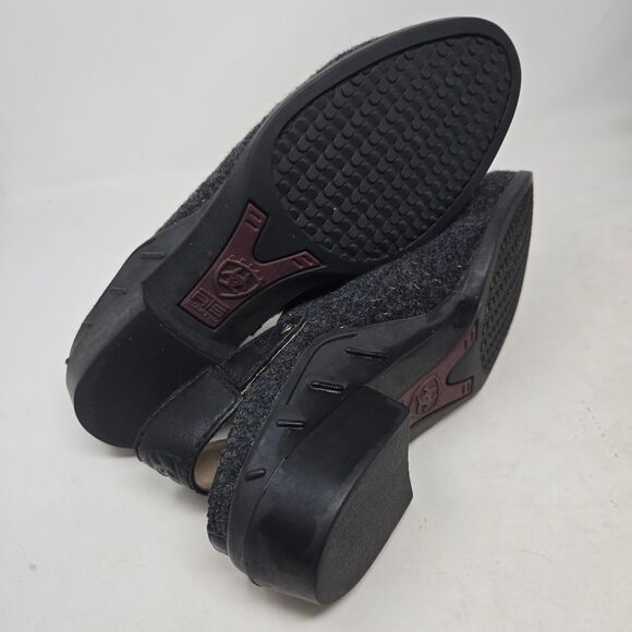 ARIAT Sport Wool Clog Mule Leather Strap Style 94039 Size 8.5 - Picture 10 of 15